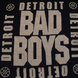Vintage Detroit Pistons Bad Boys T-Shirt 1980s L/M