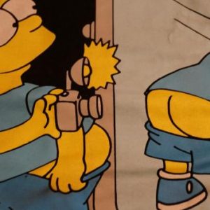 Vintage Bart Simpson SELFIE! T-Shirt 1990s Groening L
