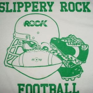 Vintage Slippery Rock Football T-Shirt University M/L