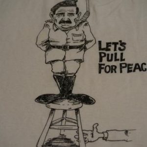 Vintage Iraq Saddam Hussein Pull for Peace T-Shirt L/M