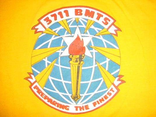 Vintage 3711 BMTS Squadron Air Force USAF T-Shirt S