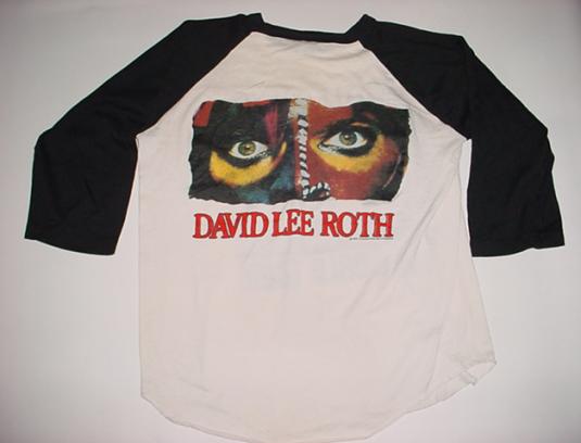 Vintage David Lee Roth Jersey T-Shirt World Tour 1986 M/L | Defunkd