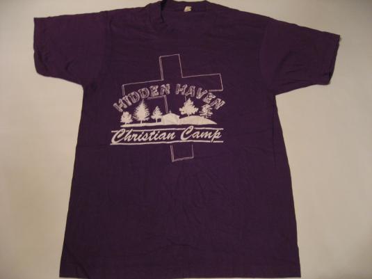 Vintage Hidden Haven Christian Camp T-Shirt S