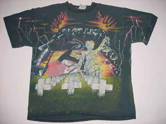 Vintage Metallica Album Collage T-Shirt XL