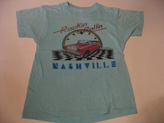 Vintage Nashville 57 Chevy Rockin & Rolling T-Shirt S