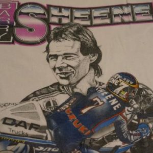 Vintage Barry Sheene T-Shirt Legends Grand Prix Motorcyle M