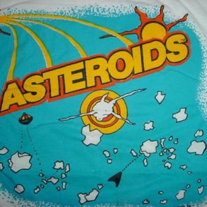 Vintage Asteroids T-Shirt Atari 2600 Arcade 1980s M