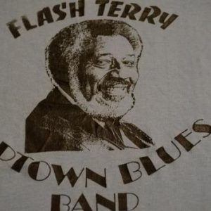 Vintage Flash Terry Uptown Blues Band T-Shirt S