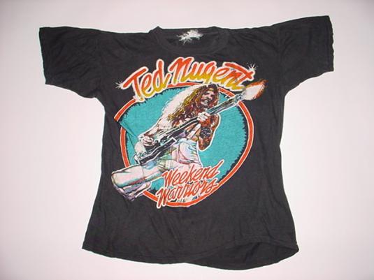 Vintage Ted Nugent Weekend Warriors Tour T-Shirt 1970s S