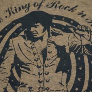 Vintage Elvis King of Rock n Roll 1970s T-Shirt S