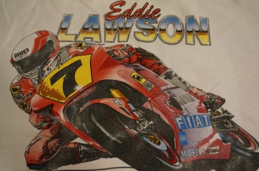 Vintage Eddie Lawson Grand Prix Motorcycle T-Shirt M/S