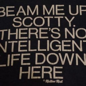 Vintage Beam me up Scotty T-Shirt Star Trek M/L