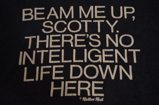 Vintage Beam me up Scotty T-Shirt Star Trek M/L