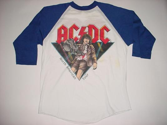 Vintage AC/DC North American Tour 1982 ACDC M