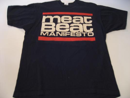 Vintage Meat Beat Manifesto T-Shirt NOW 1991 L