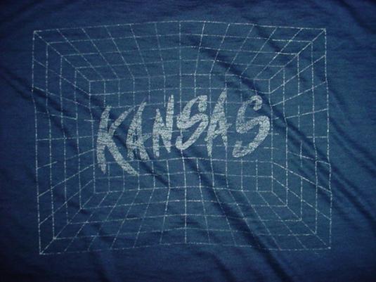 Vintage Kansas T-Shirt See-Thru 1980s M/L
