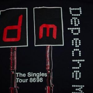 Vintage Depeche Mode T-Shirt The Singles Tour 89 98 L/M