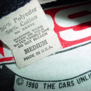 Vintage The Cars T-Shirt 1980 Tour Jersey M/S