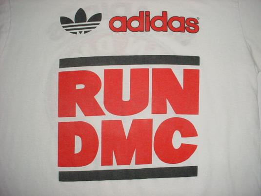 選べる配送時期 80s adidas×RUN DMC オリジナル ビンテージTシャツ 