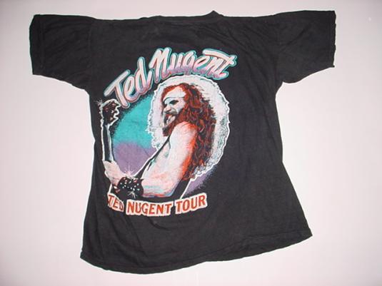 Vintage Ted Nugent Weekend Warriors Tour T-Shirt 1970s S