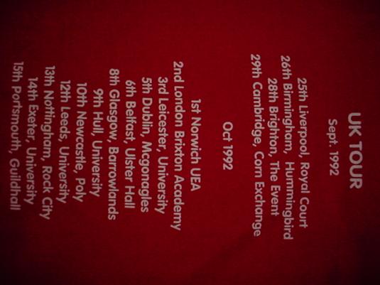 Vintage EMF T-Shirt Epsom Mad Funkers UK Tour 1992 XL | Defunkd