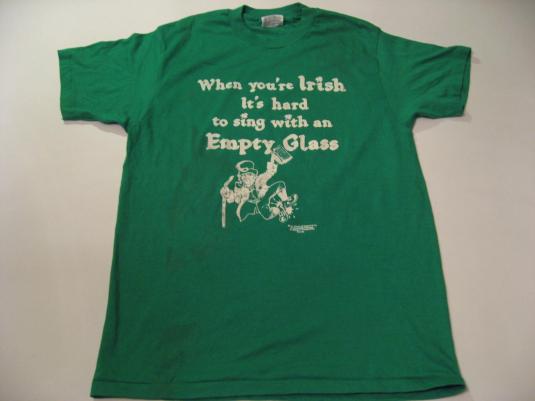 Vintage When You’re Irish Leprechaun T-Shirt S