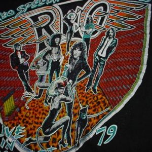 Vintage REO Speedwagon Nine Lives T-Shirt 1979 S