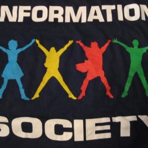 Vintage Information Society T-Shirt InSoc L
