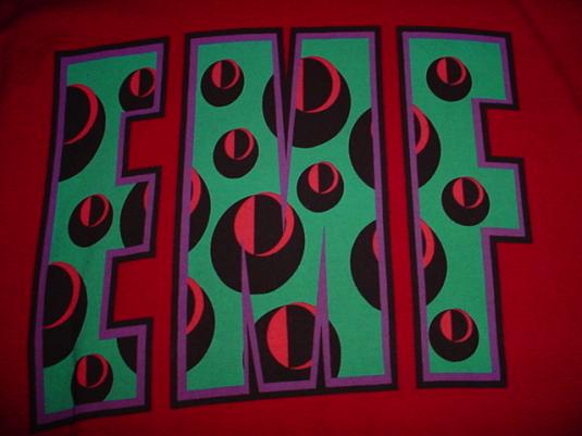 Vintage EMF T-Shirt Epsom Mad Funkers UK Tour 1992 XL | Defunkd