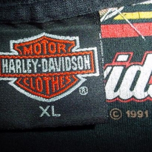 Vintage Harley Davidson T-Shirt Chrome Hog Heaven Miami XL
