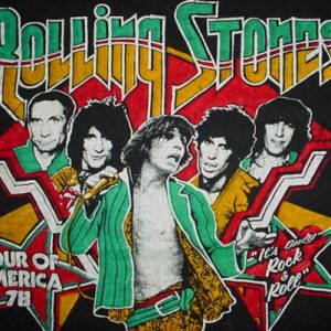 Vintage Rolling Stones Tour of America 1978 T-Shirt S