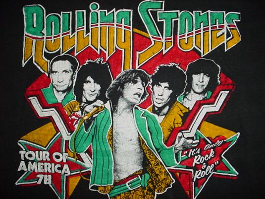 Vintage Rolling Stones Tour of America 1978 T-Shirt S | Defunkd