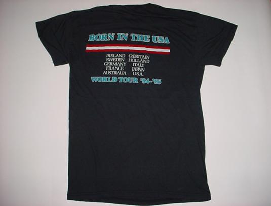 Vintage Bruce Springsteen T-Shirt Rare World Tour M/S