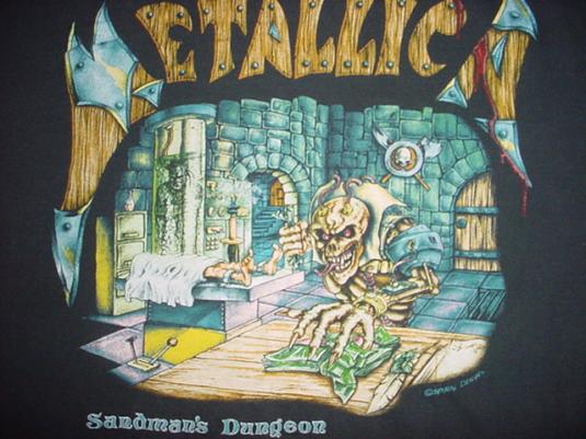 Vintage Metallica T-Shirt Sandman's Dungeon XL