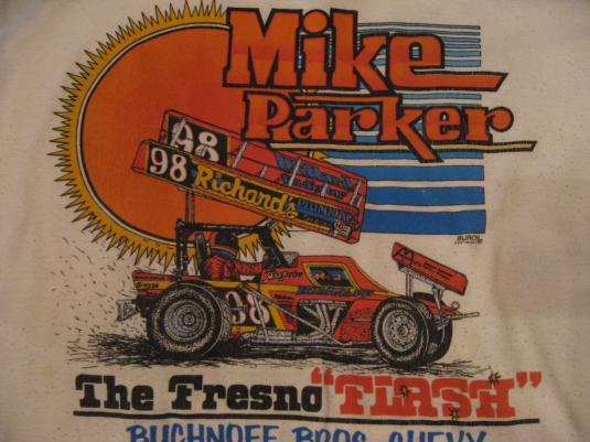 Vintage Mike Parker Fresno Flash San Jose Speedway T-Shirt M