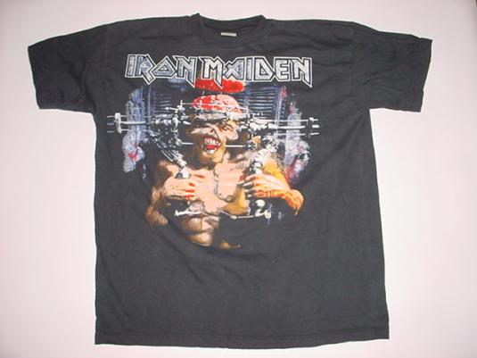 Vintage Iron Maiden X-Factor T-Shirt 1996 Euro Tour XL