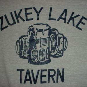 Vintage Zukey Lake Tavern Pinckney Michigan T-Shirt L/M