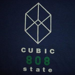 Vintage 808 State T-Shirt Cubic 1991 Techno XL