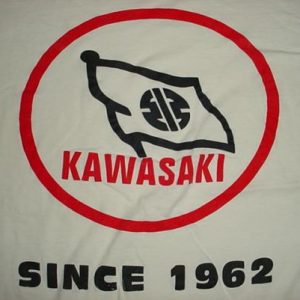 Vintage Kawasaki T-Shirt Motorcyle Japan XL/L