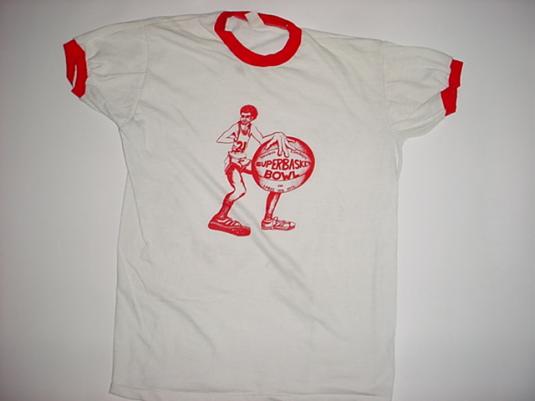 Vintage Superbasket Bowl Steelers Cowboys T-Shirt 1976 M/L