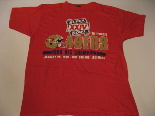Vintage San Francisco 49ers Super Bowl XXIV T-Shirt M/S