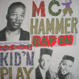 Vintage Kid N Play Mc Hammer T-Shirt Rap On M/L