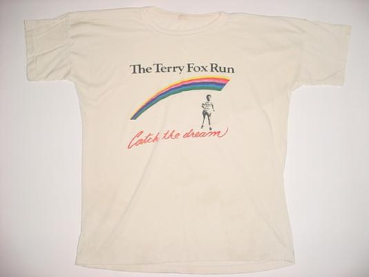 Vintage Terry Fox Run T-Shirt Catch The Dream M