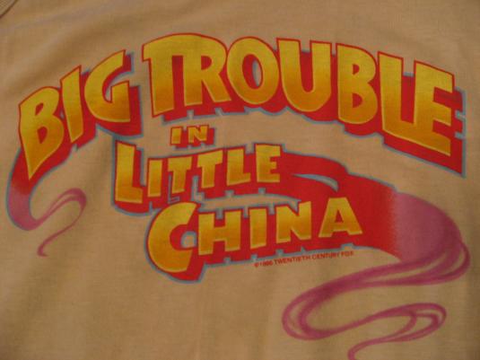 Vintage Big Trouble in Little China T-Shirt Kurt Russell
