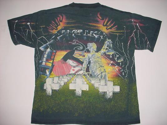 Vintage Metallica Album Collage T-Shirt XL