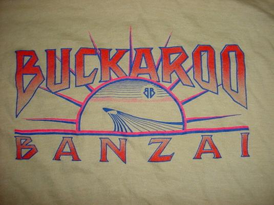 Vintage Buckaroo Banzai T-Shirt Peter Weller M bonzai