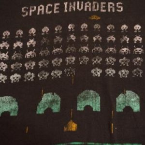 Vintage SPACE INVADERS T-Shirt Video Game M/S