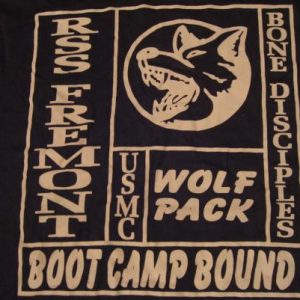 Vintage WOLF PACK USMC RSS Fremont T-Shirt Boot Camp L