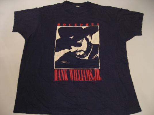 Vintage Hank Williams Jr T-Shirt Bocephus M/L Defunkd