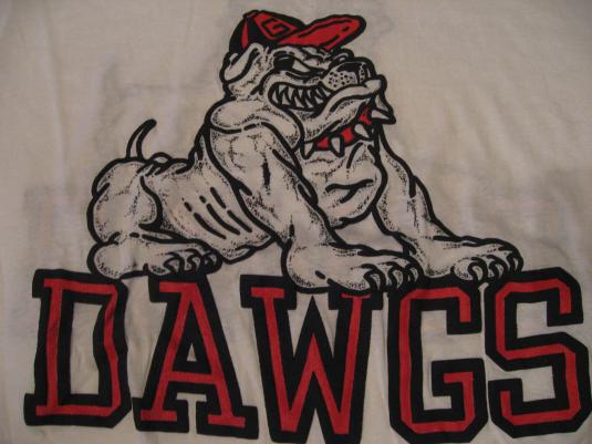 Vintage Georgetown Dawgs Hoyas Jack the Bulldog T-Shirt M/L